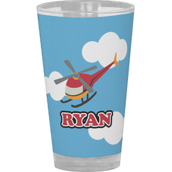 Helicopter Pint Glass - Full Color (Personalized)