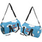 Helicopter Duffle bag small front and back sides