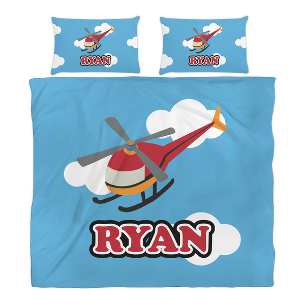 Helicopter Duvet Cover Set - King - Alt Approval