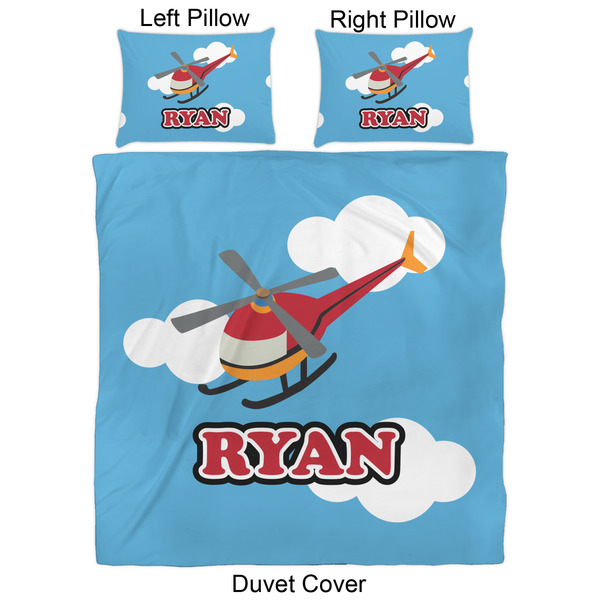 Helicopter Duvet Cover Set - Queen - Approval