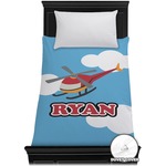 Helicopter Duvet Cover - Twin (Personalized)