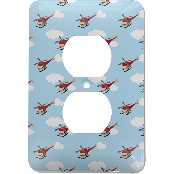 Custom Helicopter Electric Outlet Plate