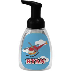 Helicopter Foam Soap Bottle - Black (Personalized)