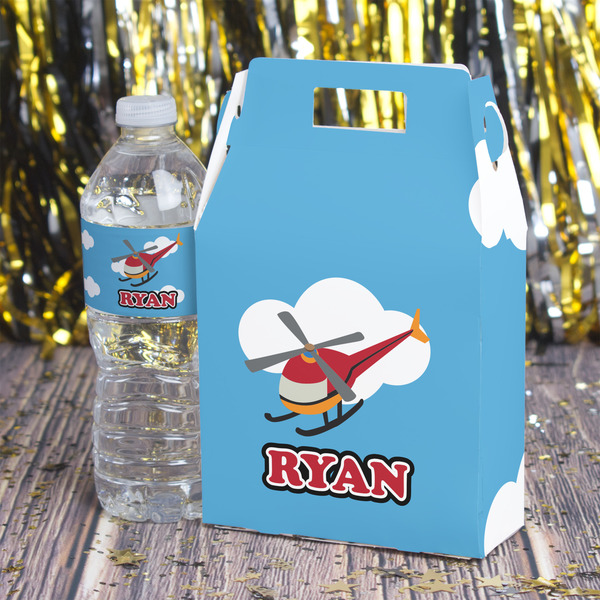 Helicopter Gable Favor Box - In Context