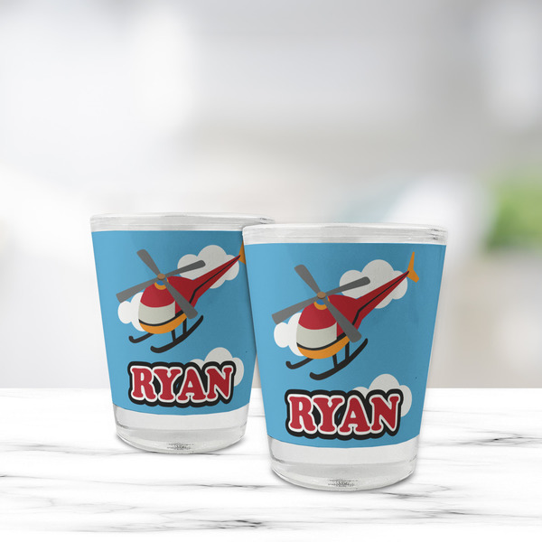 Helicopter Glass Shot Glass - Standard - LIFESTYLE