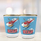 Helicopter Glass Shot Glass - with gold rim - LIFESTYLE