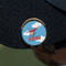 Helicopter Golf Ball Marker Hat Clip - Gold - On Hat