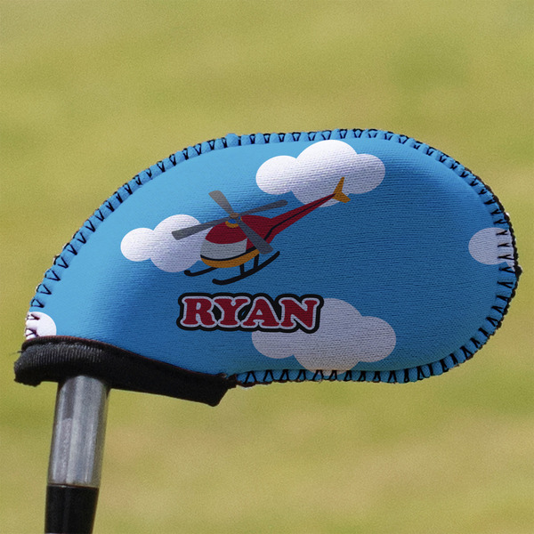 Custom Helicopter Golf Club Iron Cover (Personalized)