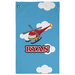 Helicopter Golf Towel - Poly-Cotton Blend - Large w/ Name or Text