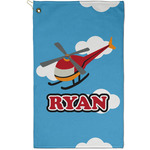 Helicopter Golf Towel - Poly-Cotton Blend - Small w/ Name or Text