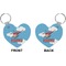 Helicopter Heart Keychain (Front + Back)
