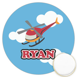 Helicopter Printed Cookie Topper - 3.25" (Personalized)