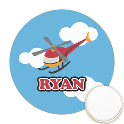 Helicopter Printed Cookie Topper - 2.5" (Personalized)