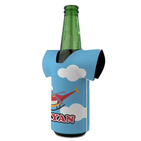 Helicopter Jersey Bottle Cooler - ANGLE (on bottle)