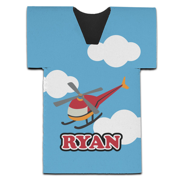 Helicopter Jersey Bottle Cooler - Set of 4 - FRONT (flat)