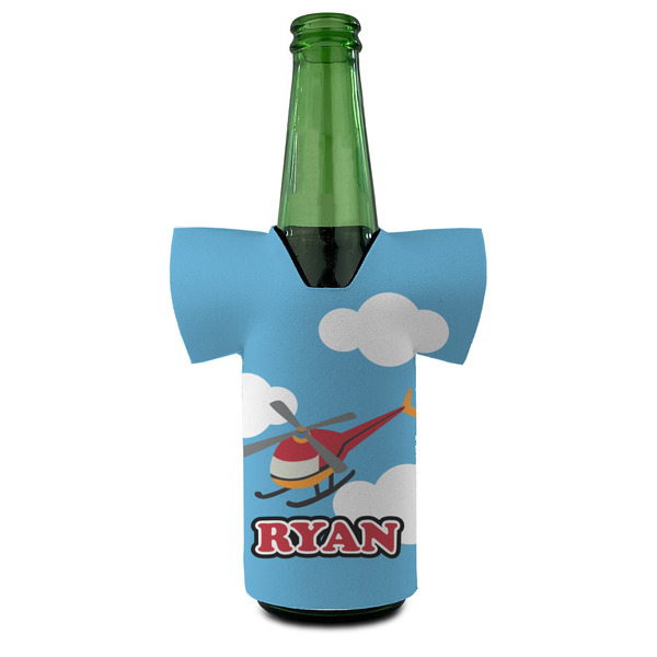 Helicopter Jersey Bottle Cooler - Set of 4 - FRONT (on bottle)
