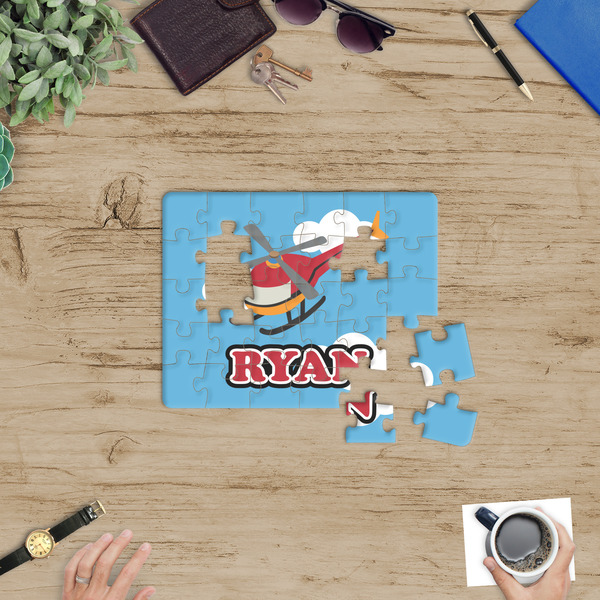 Helicopter Jigsaw Puzzle 30 Piece - In Context