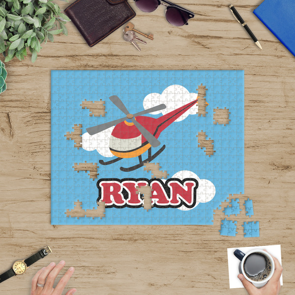 Helicopter Jigsaw Puzzle 500 Piece - In Context