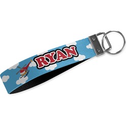Helicopter Wristlet Webbing Keychain Fob (Personalized)