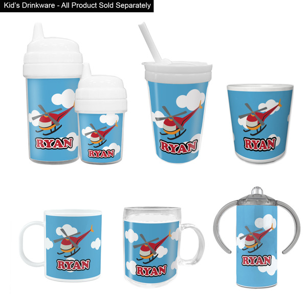Helicopter Kid's Drinkware - Customized & Personalized