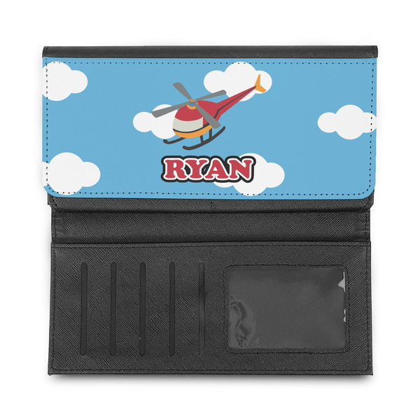 Helicopter Ladies Wallet - Half Way Open