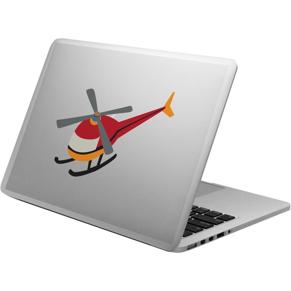 Custom Helicopter Laptop Decal