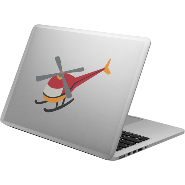 Custom Helicopter Laptop Decal