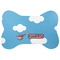 Helicopter Bone Shaped Dog Food Mat (Large) (Personalized)