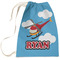 Helicopter Large Laundry Bag - Front View