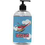 Helicopter Plastic Soap / Lotion Dispenser (16 oz - Large - Black) (Personalized)