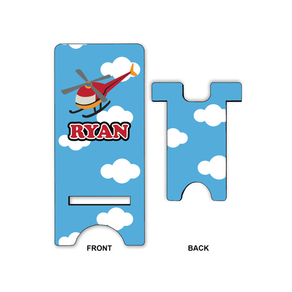 Helicopter Large Phone Stand - Front & Back