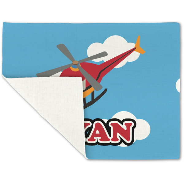 Helicopter Linen Placemat - Folded Corner (single side)