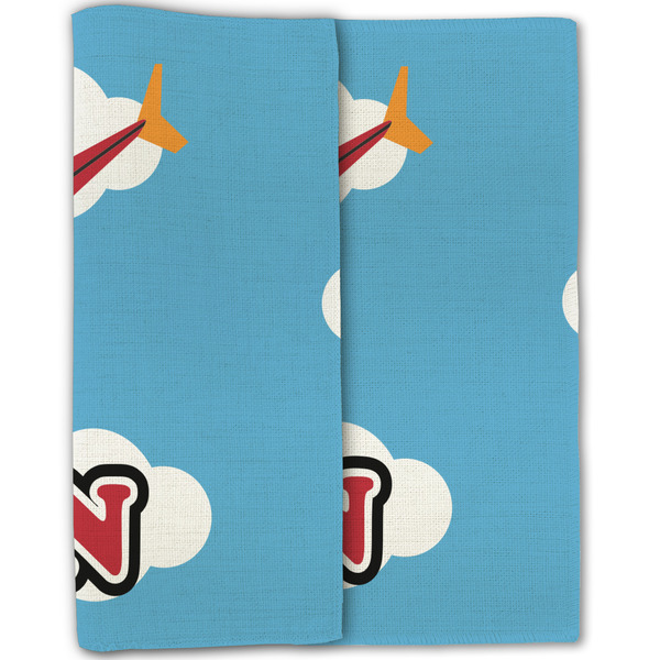 Helicopter Linen Placemat - Folded Half (double sided)