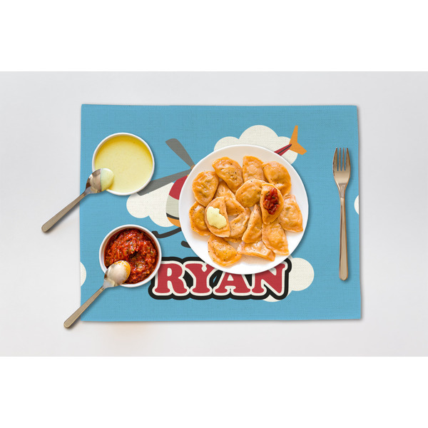 Helicopter Linen Placemat - Lifestyle (single)
