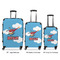 Helicopter Luggage Bags all sizes - With Handle