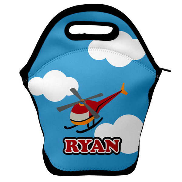 Custom Helicopter Lunch Bag w/ Name or Text