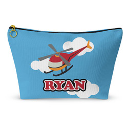 Helicopter Makeup Bag - Large - 12.5"x7" (Personalized)