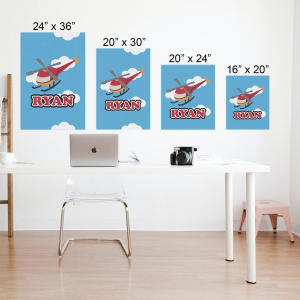 Helicopter Matte Poster - Sizes