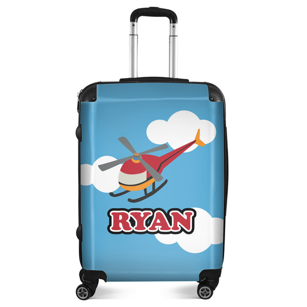 Custom Helicopter Suitcase - 24" Medium - Checked (Personalized)