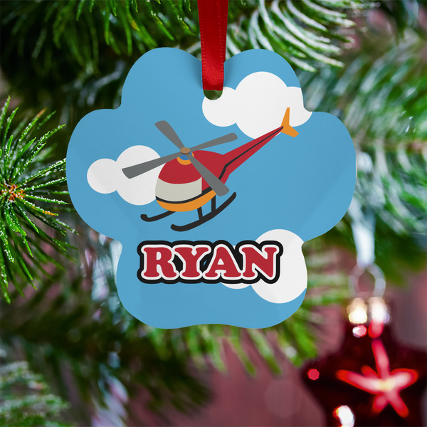 Helicopter Metal Paw Ornament - Lifestyle