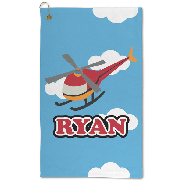 Custom Helicopter Microfiber Golf Towel (Personalized)