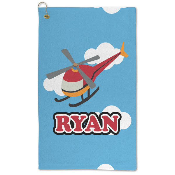 Custom Helicopter Microfiber Golf Towel (Personalized)