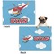 Helicopter Microfleece Dog Blanket - Regular - Front & Back