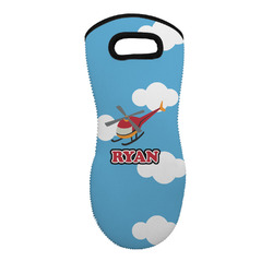 Helicopter Neoprene Oven Mitt - Single w/ Name or Text