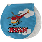 Helicopter Burp Pad - Velour w/ Name or Text