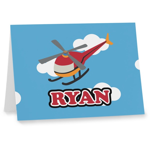 Custom Helicopter Note cards (Personalized)