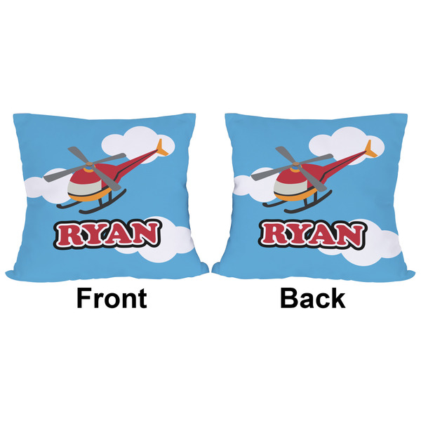 Helicopter Outdoor Pillow - 16x16