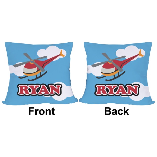 Helicopter Outdoor Pillow - 18x18