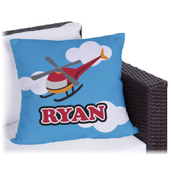 Helicopter Outdoor Pillow (Personalized)