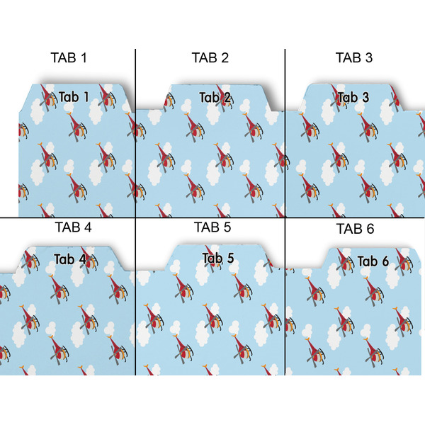 Helicopter Page Dividers - Set of 6 - Approval